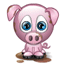 Emoticon Pink Pig