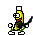 Banana bearded dancing