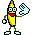 Emoticon Banana saudando