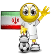 Emoticon 축구 -이란의 국기