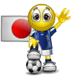 Fútbol - Bandera de Japón
