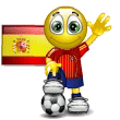 Futebol - Bandeira da Espanha