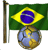 サッカー - ブラジルの旗