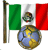 Emoticon Calcio - Bandiera del Messico
