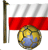 Emoticon Football - Poland flag