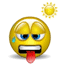 Emoticon Journée chaud soleil