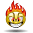 Emoticon Incendio nel capelli