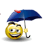 Emoticon ombrelli pioggia nel cuore