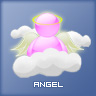 Emoticon MSN Angel dans un nuage
