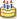 Emoticon MSN 6 - gâteau d'anniversaire