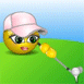 Emoticon Golfista