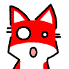 Emoticon Red Fox muito surpreendido