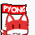 Emoticon Red Fox com bandeira de pyong