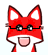Emoticon Red Fox eyes exorbitant