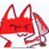 Emoticon Red Fox assassino con coltello
